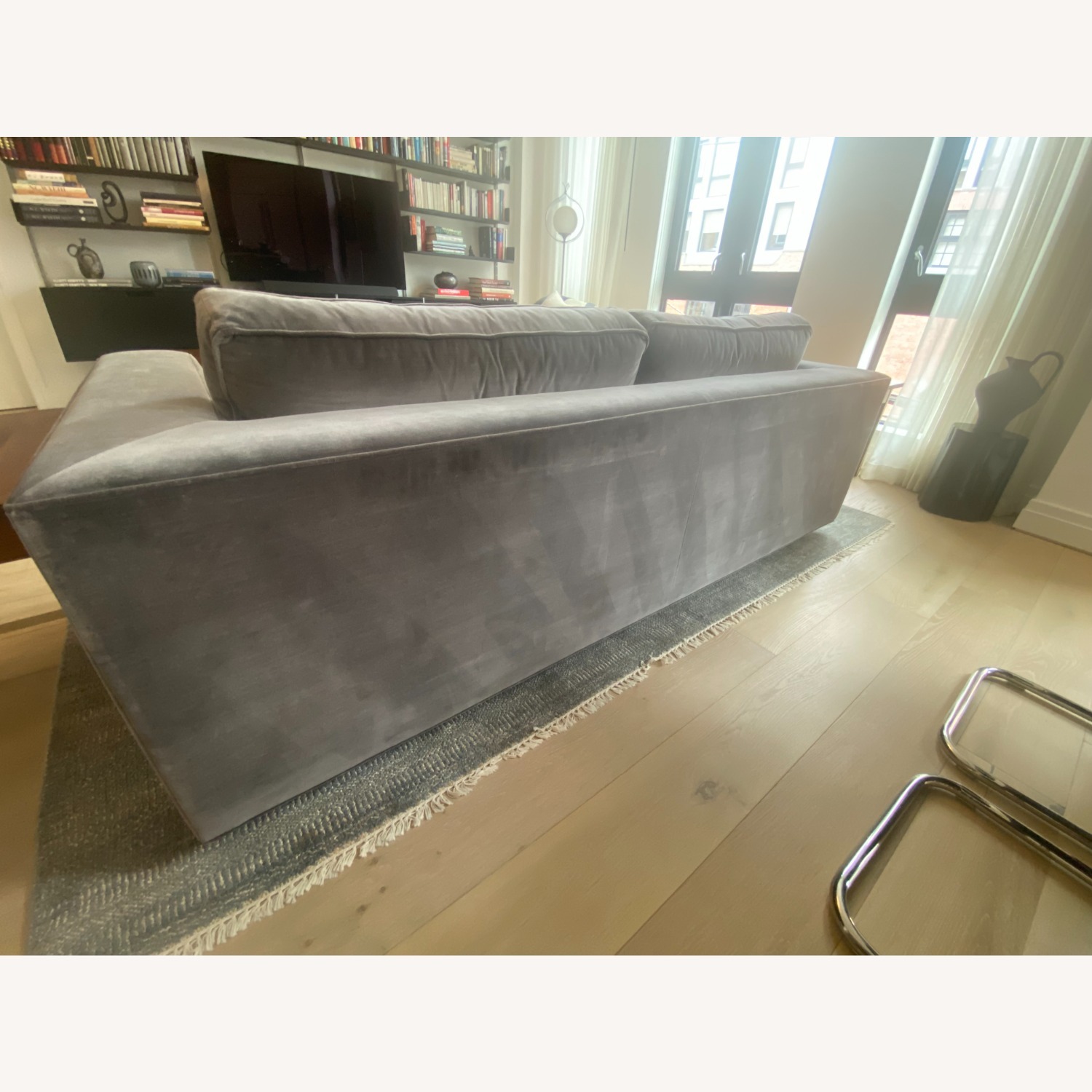 Restoration Hardware Maddox Light Gray 2 Seater Sofa - image-4