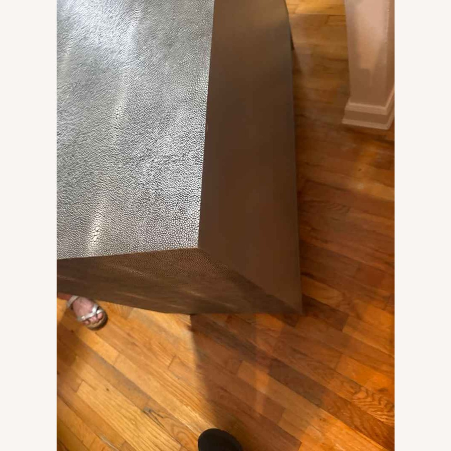 Light Gray Leather Dresser - image-3