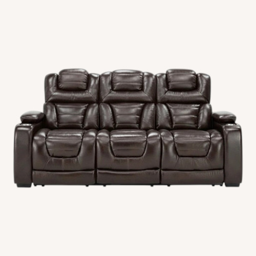 Used Raymour & Flanigan Dark Brown 3+ Seater Sofa for sale on AptDeco