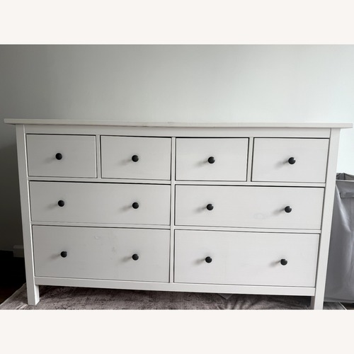 Used IKEA Hemnes 8-Drawer White Wood Dresser for sale on AptDeco