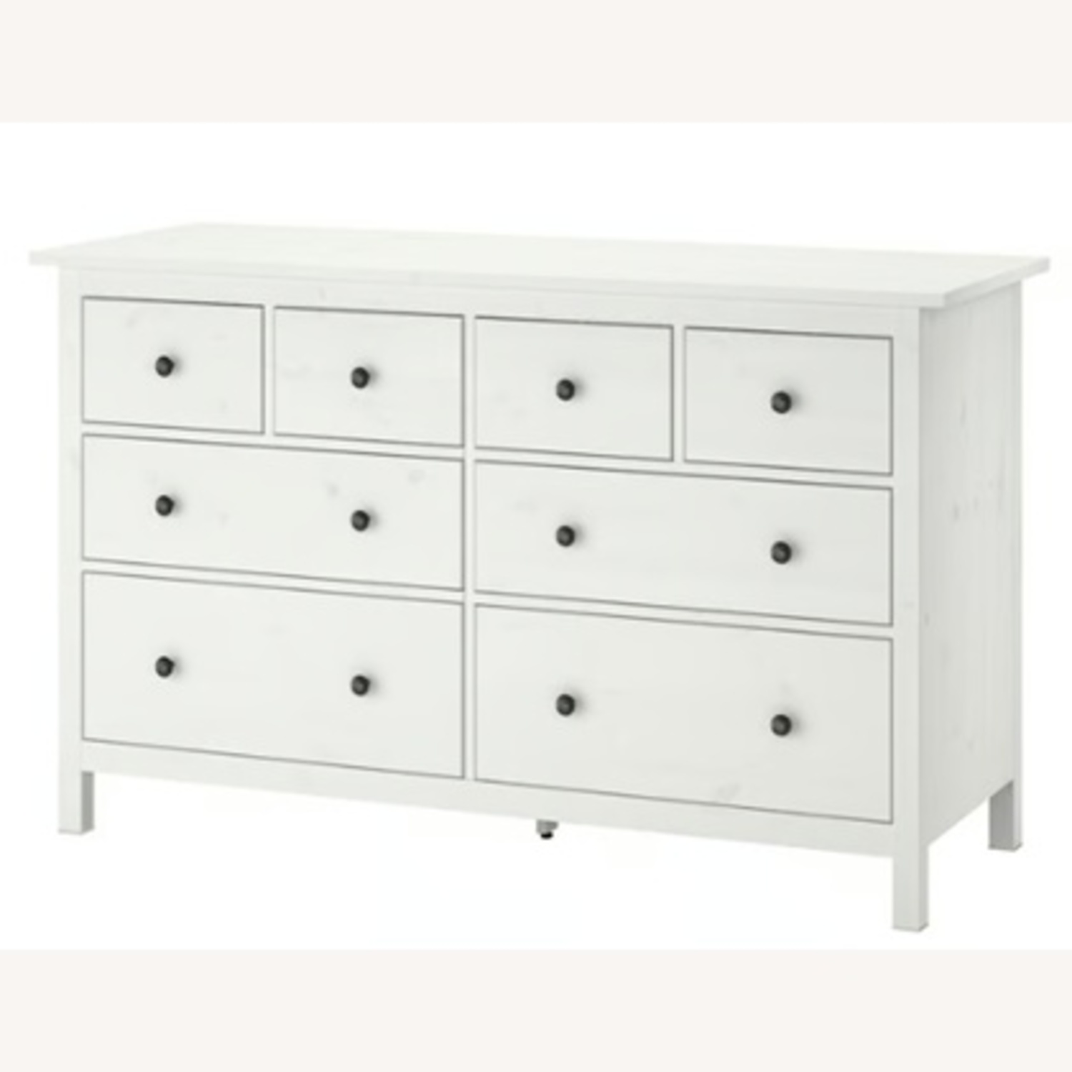IKEA Hemnes 8-Drawer White Wood Dresser - image-3