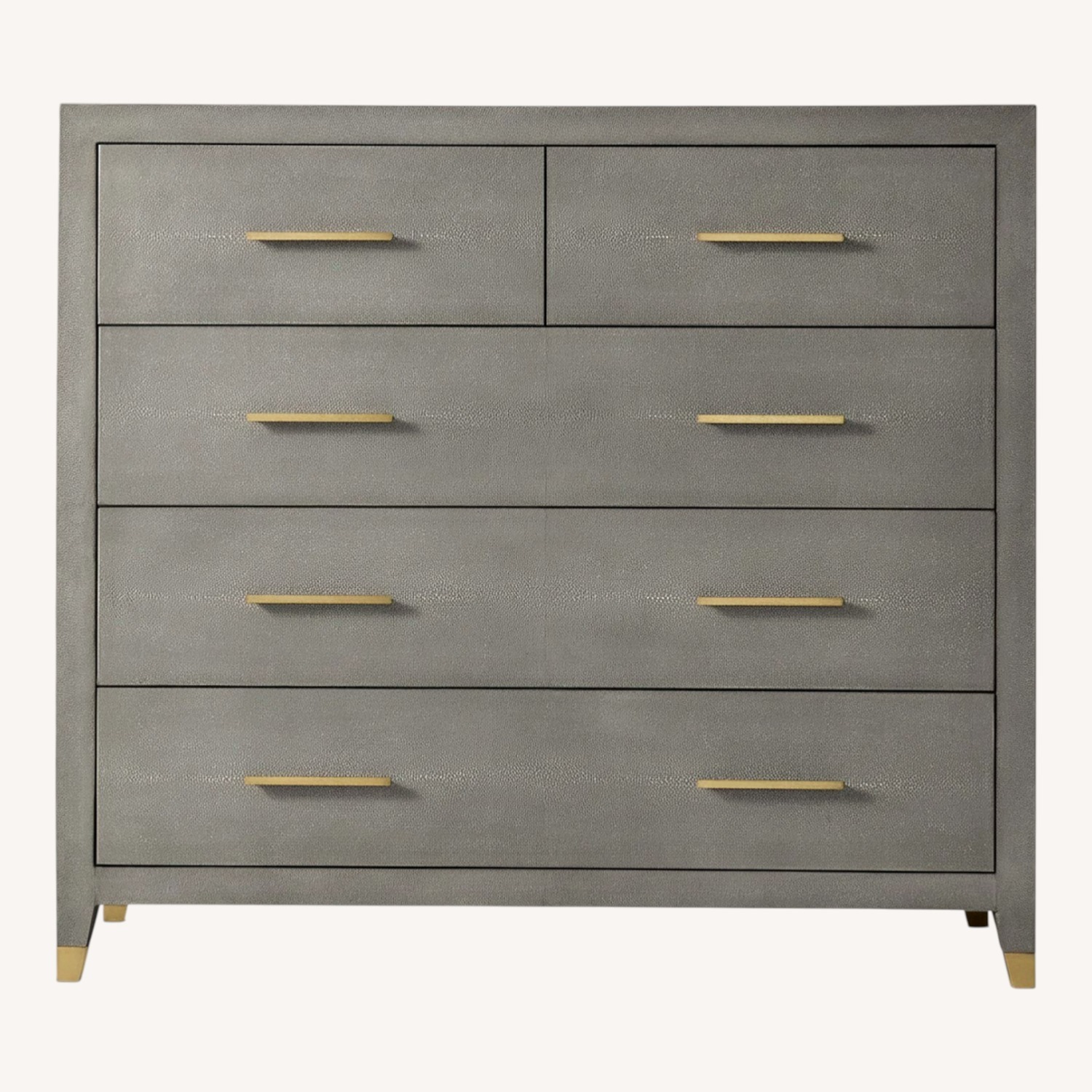 Restoration Hardware Light Gray Wood Dresser - image-0