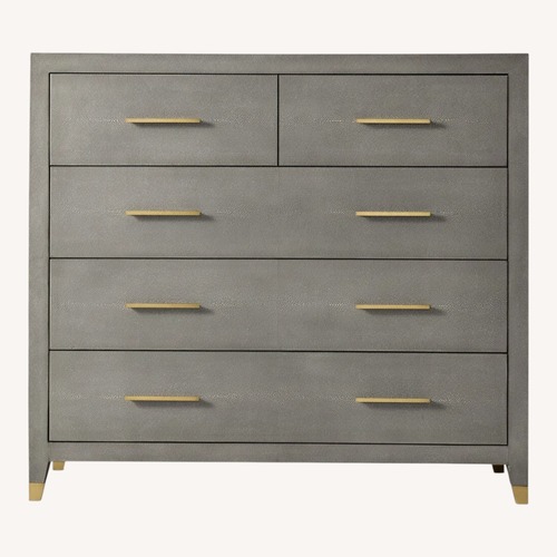 Used Restoration Hardware Light Gray Wood Dresser for sale on AptDeco
