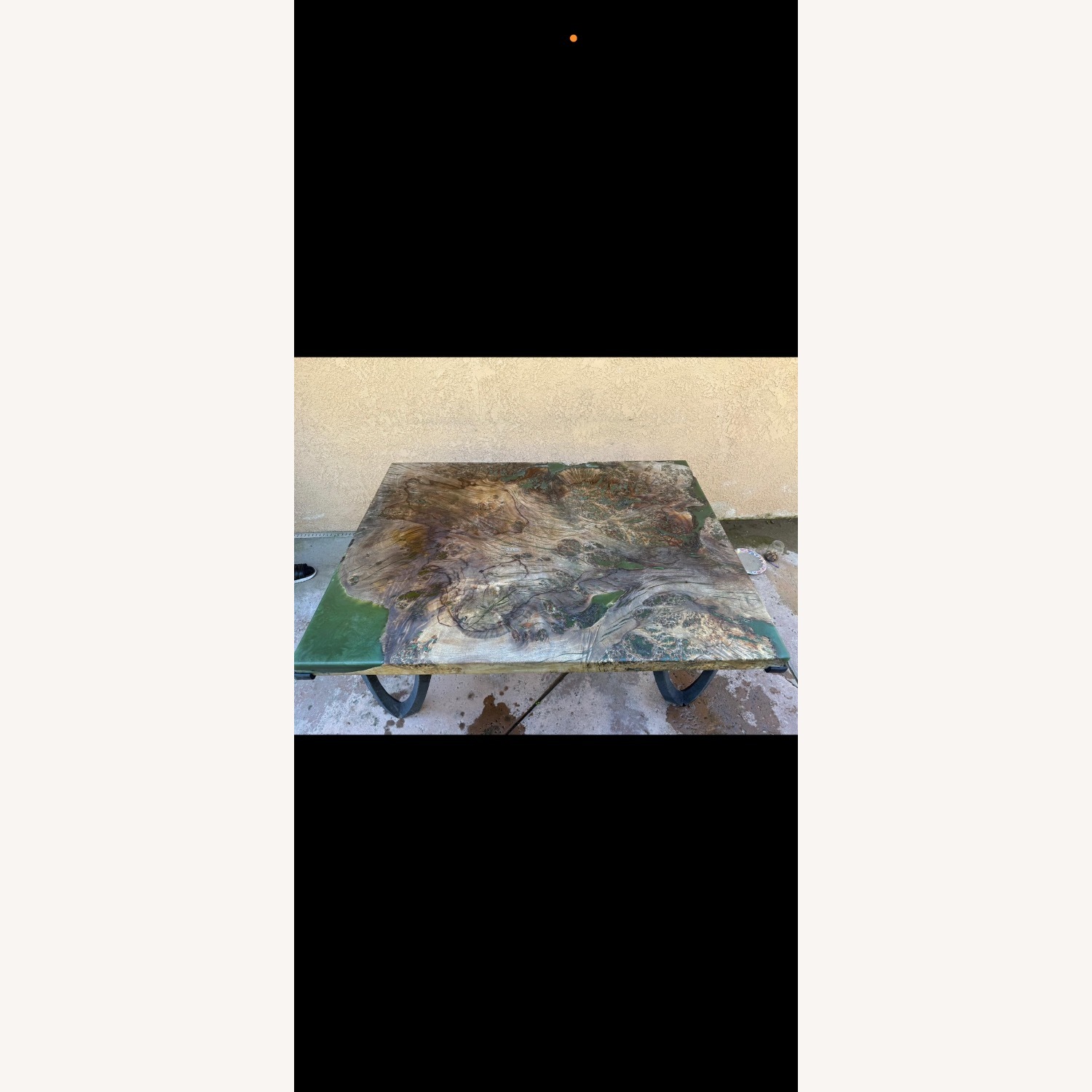 Custom Peruvian Pepper Wood Epoxy Table - image-2