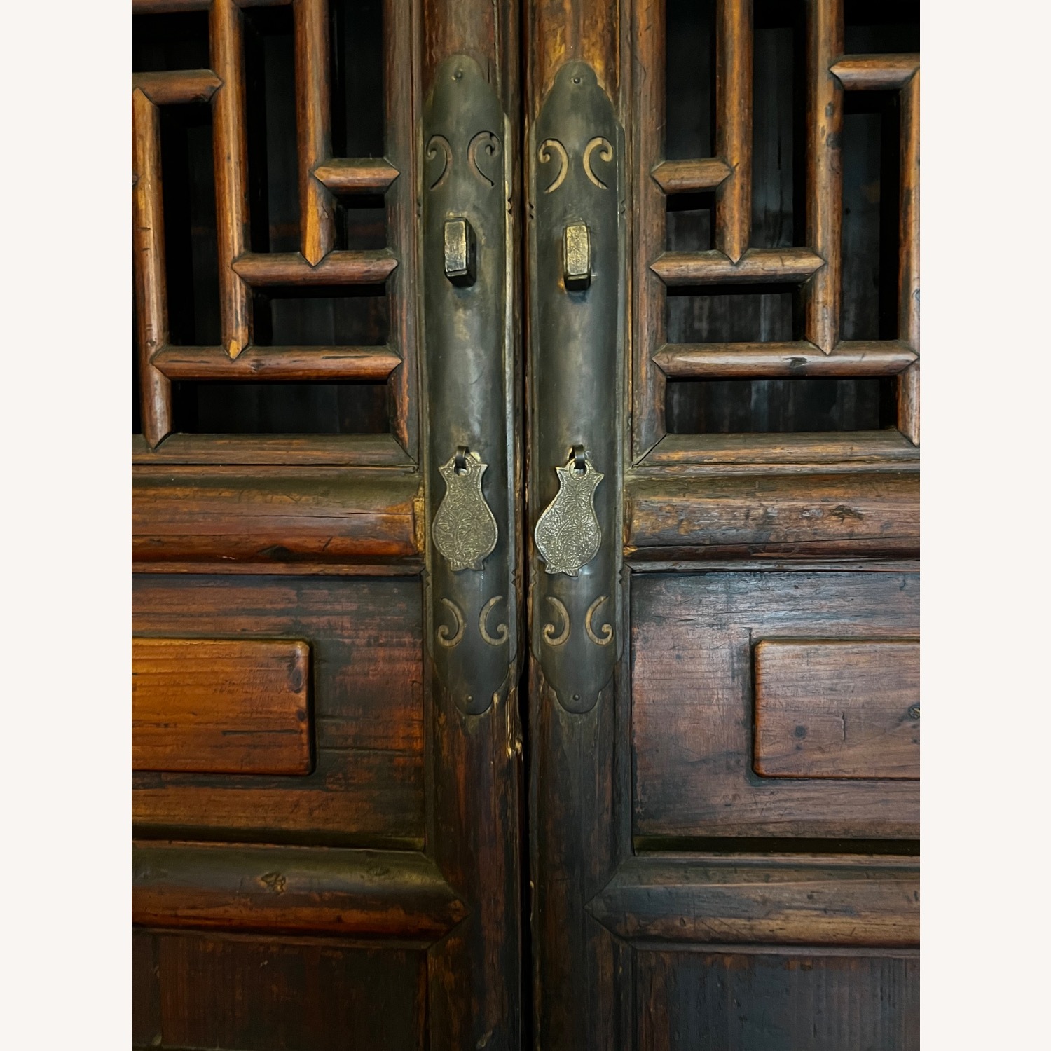 Vintage/Antique Finds Dark Brown Wood Armoire - image-6