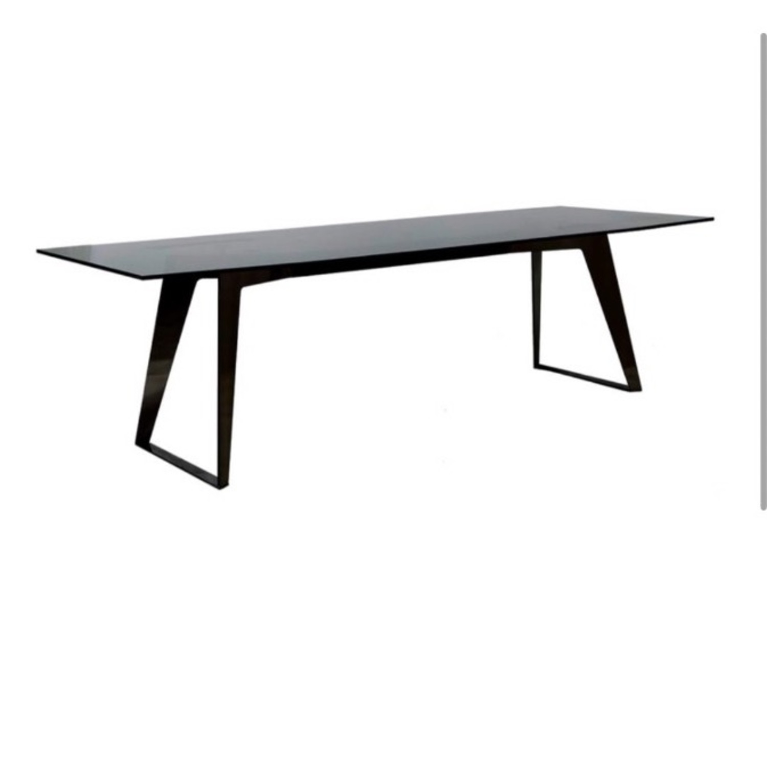 Roche Bobois Echoes Black Glass Dining Table - image-4
