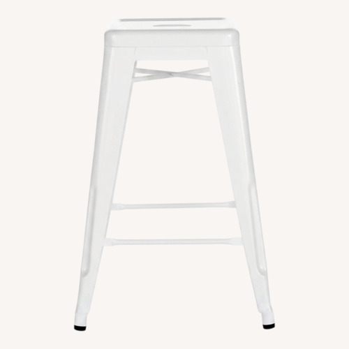 Used Design Within Reach White Metal Stools for sale on AptDeco