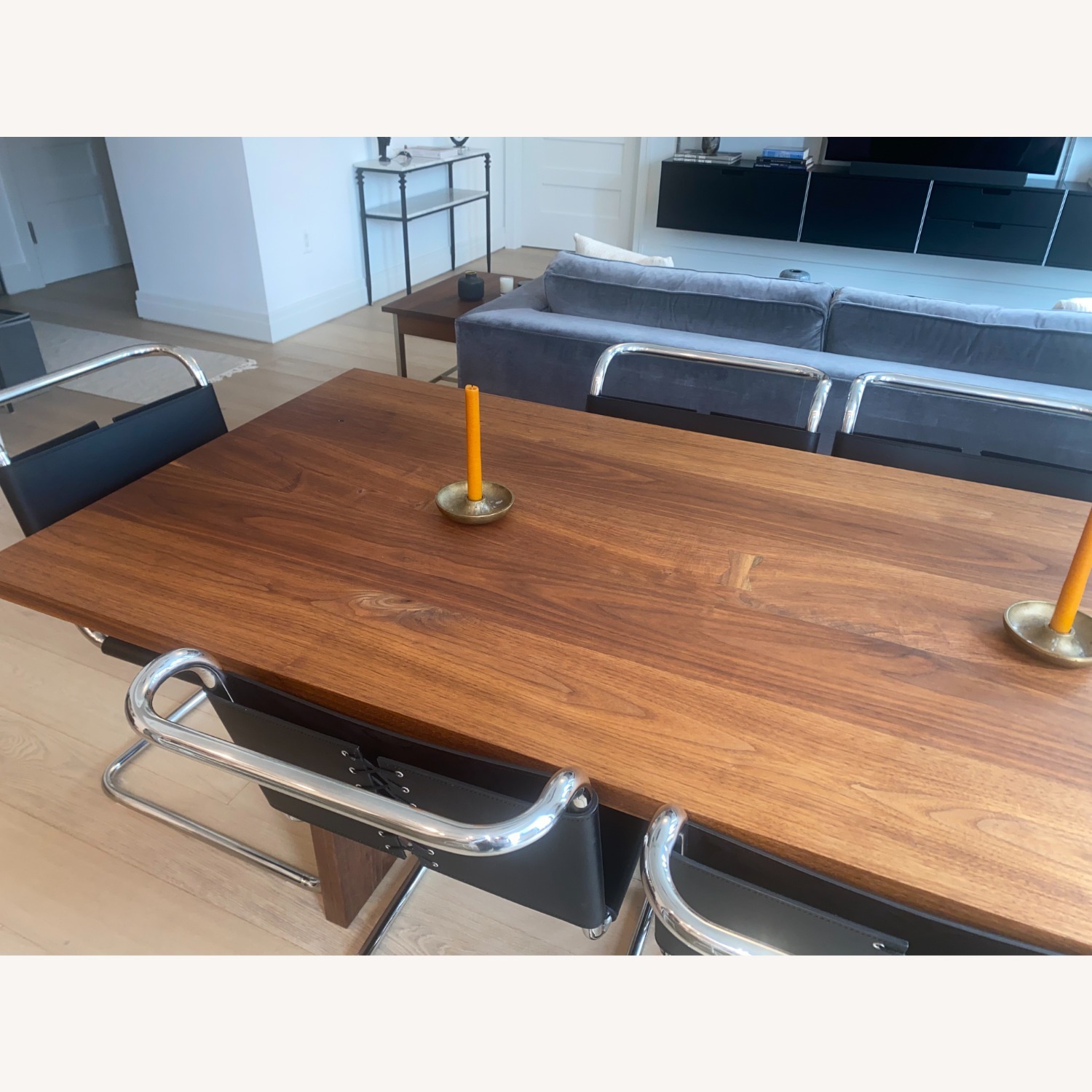 Light Brown Wood Dining Table - image-5