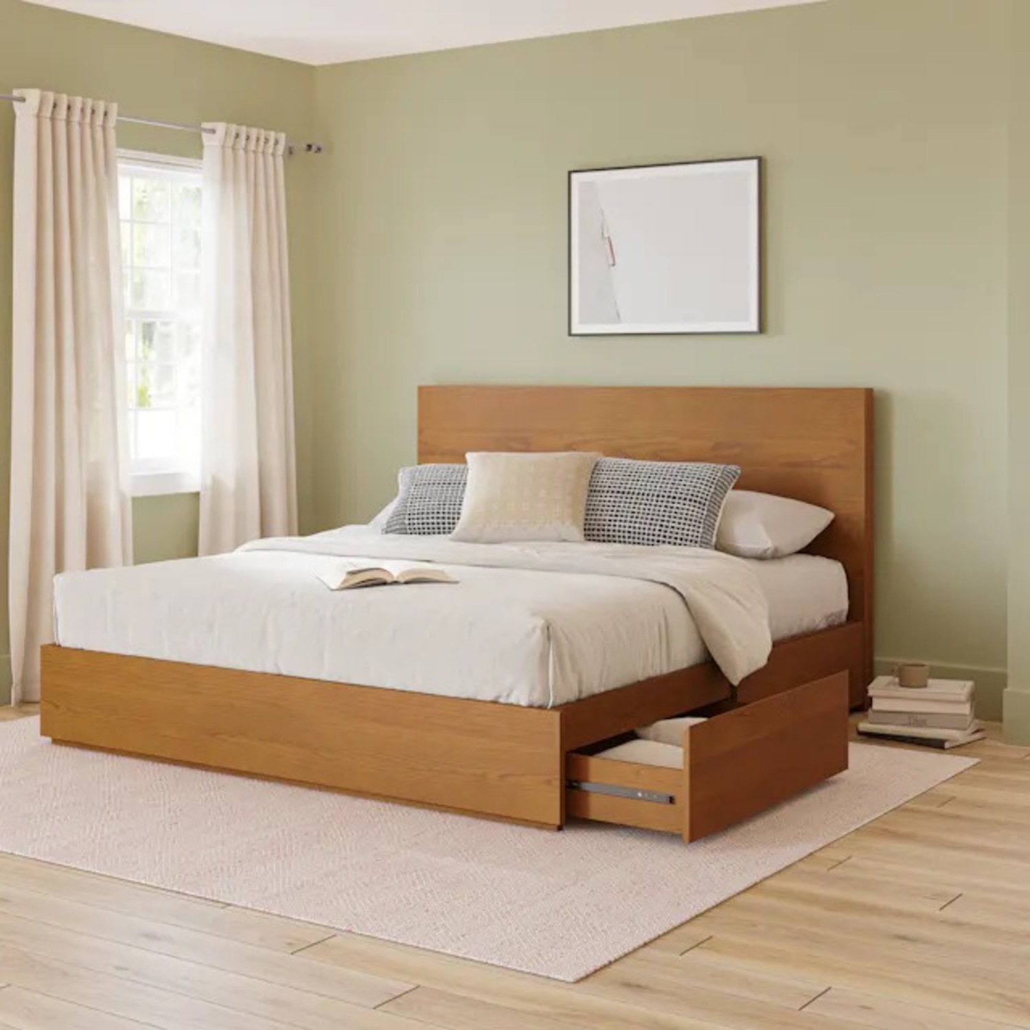 Article Leif Natural Wood King Bed - image-3