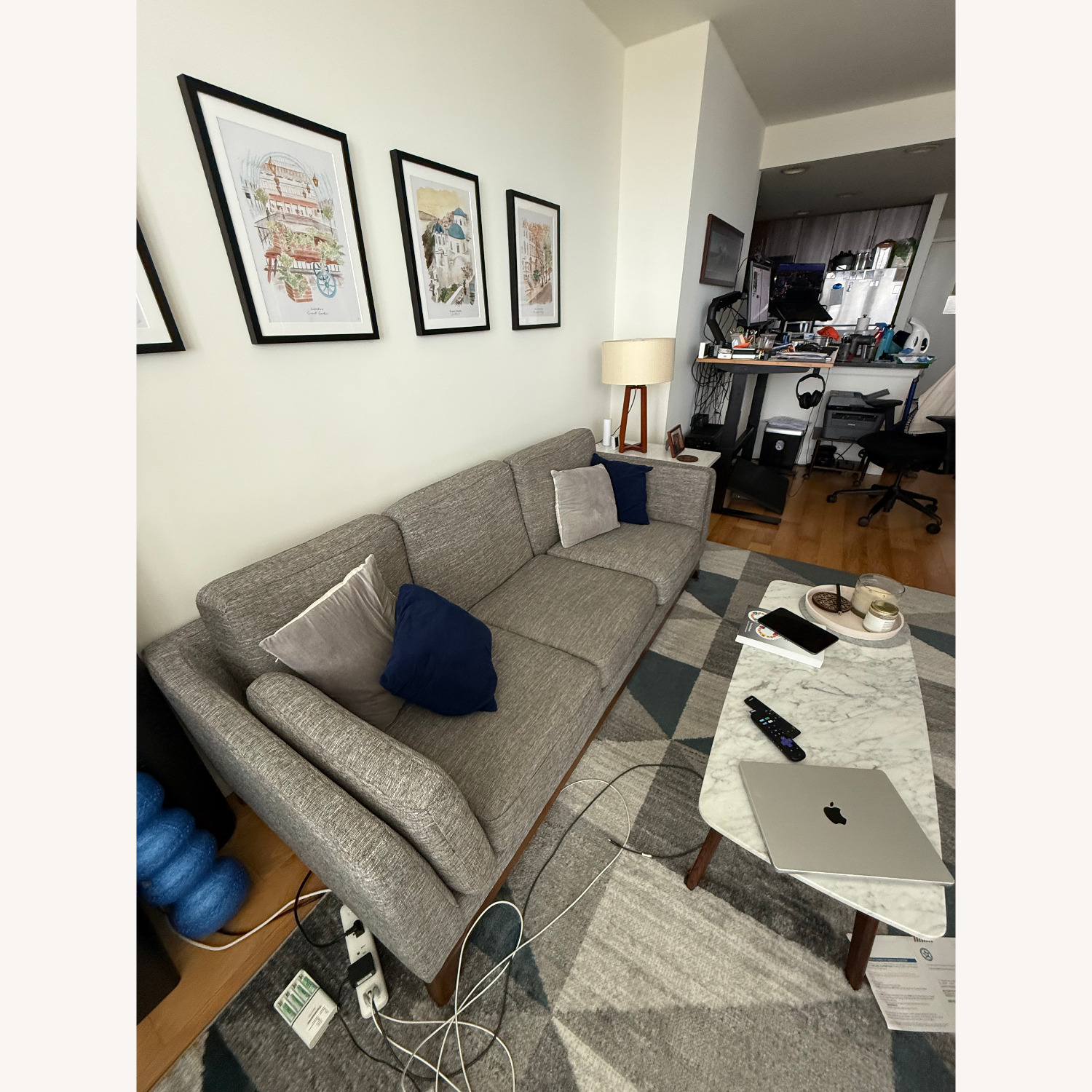 Article Ceni Light Gray Fabric 3+ Seater Sofa - image-3