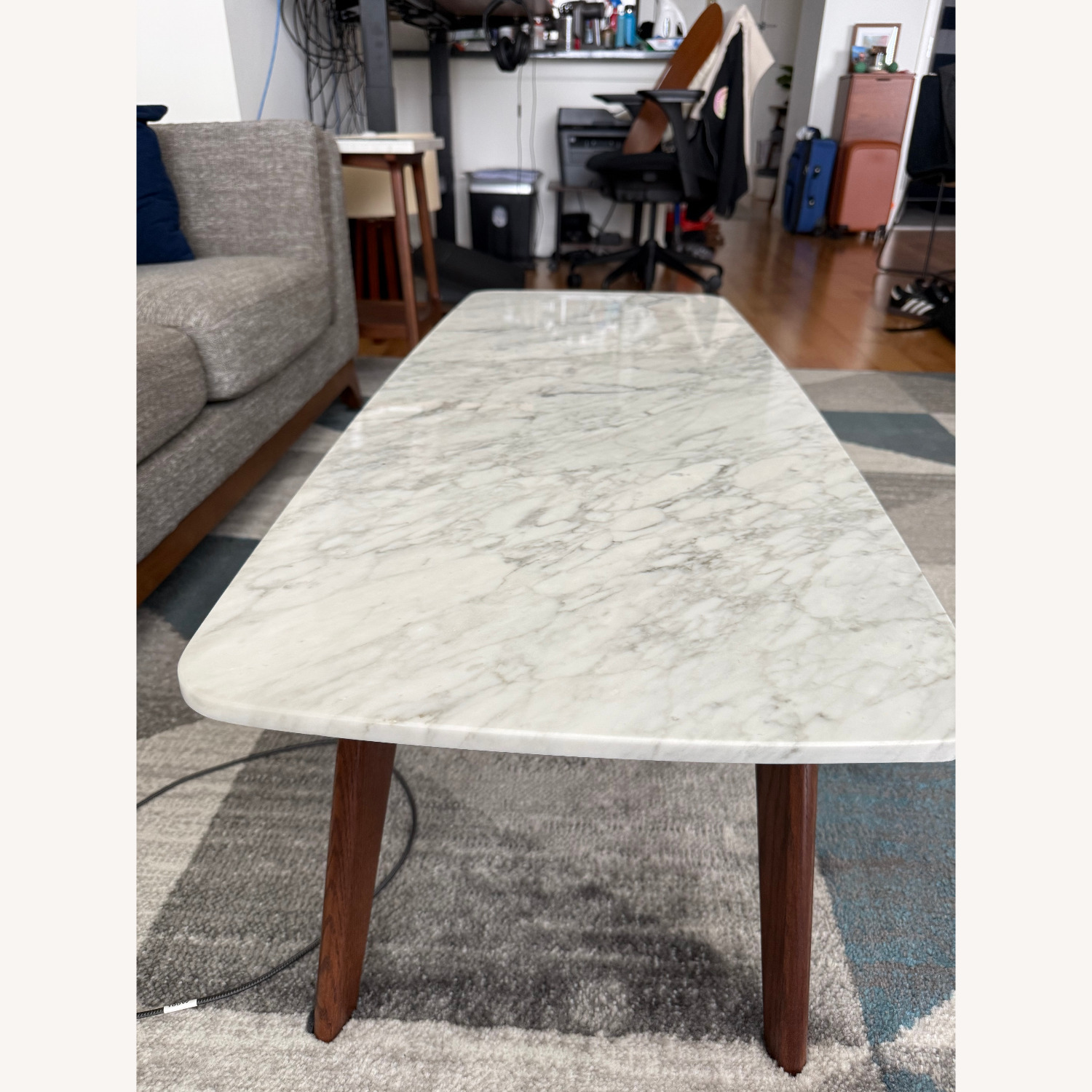 Article Vena Dark Brown Marble Coffee Table - image-2