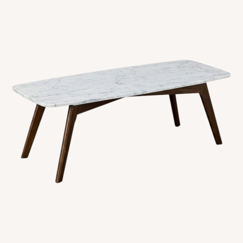 Used Article Vena Dark Brown Marble Coffee Table for sale on AptDeco