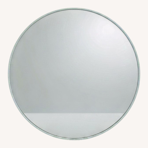 Used Bed Bath & Beyond Circular White Wall Mirror for sale on AptDeco