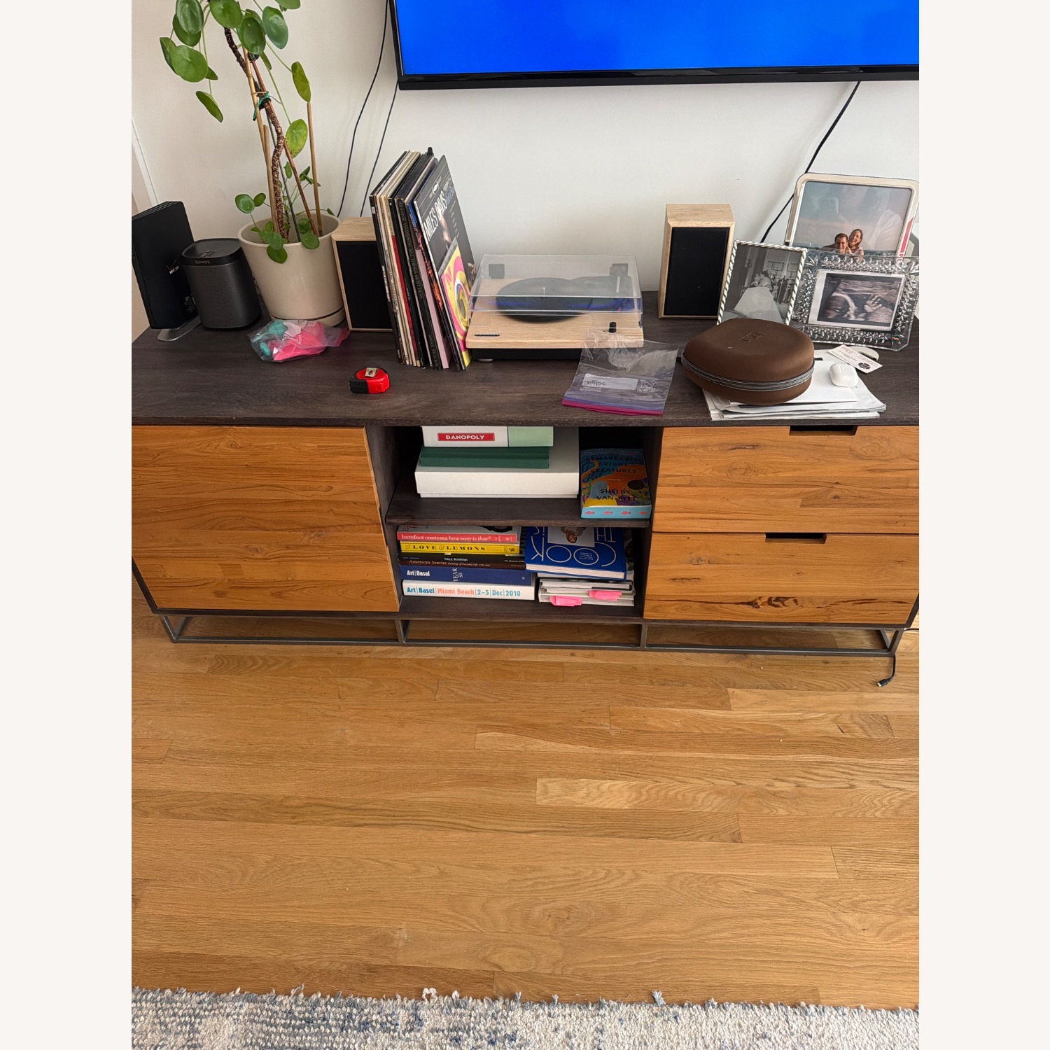 CB2 Congo Wood Media Console - image-1