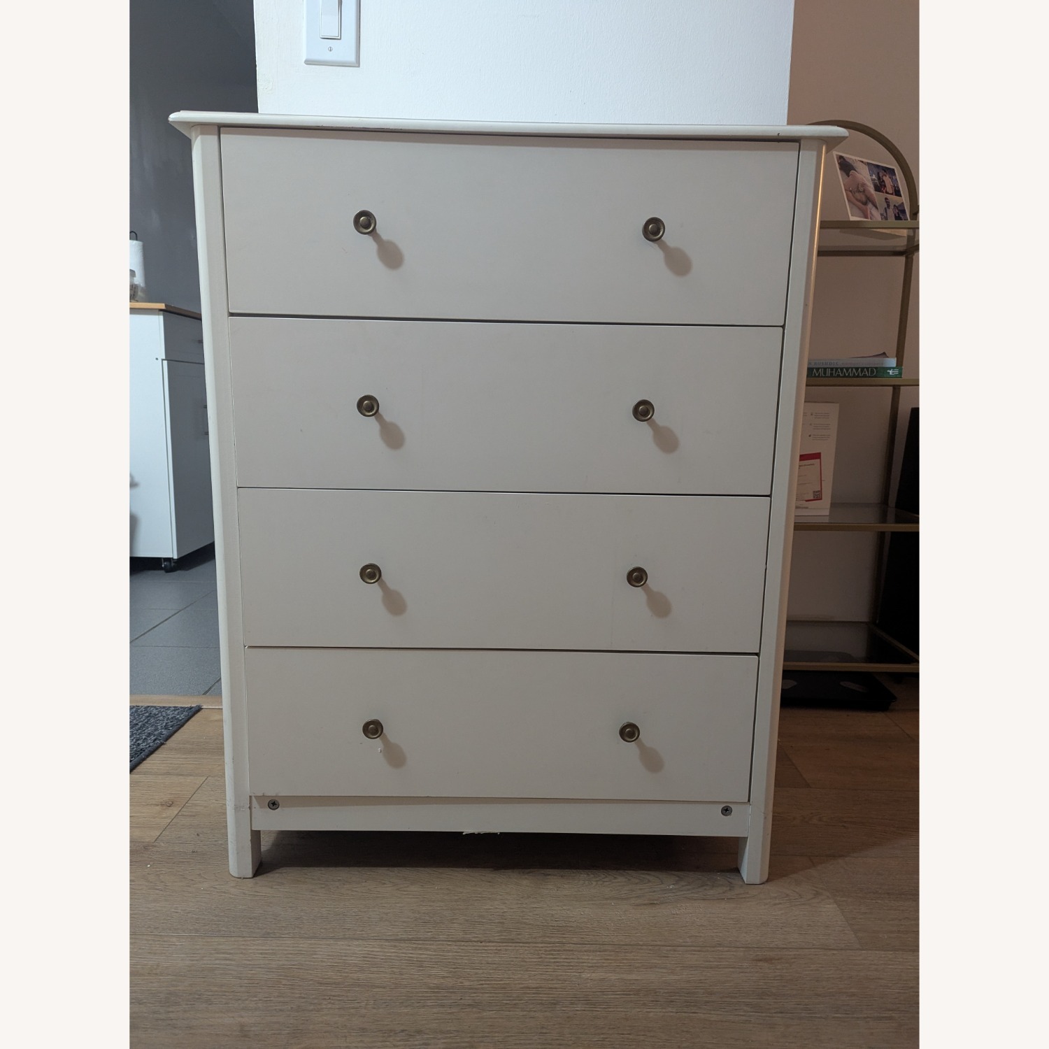 Homfa White Dresser With 4 Drawers - image-3