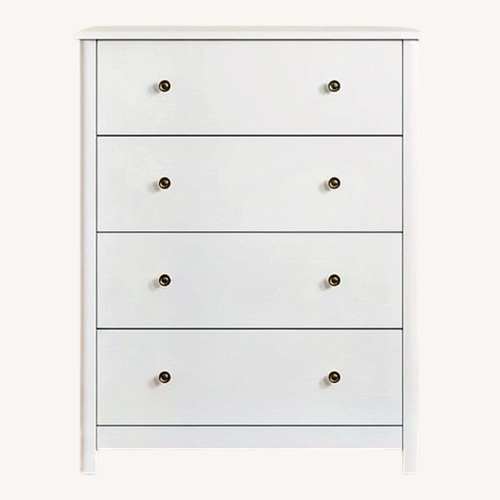 Used Homfa White Dresser With 4 Drawers  for sale on AptDeco