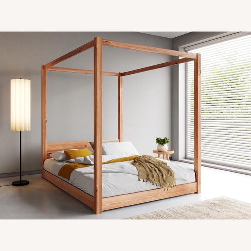 Used British Low Four Poster Canopy Bed for sale on AptDeco