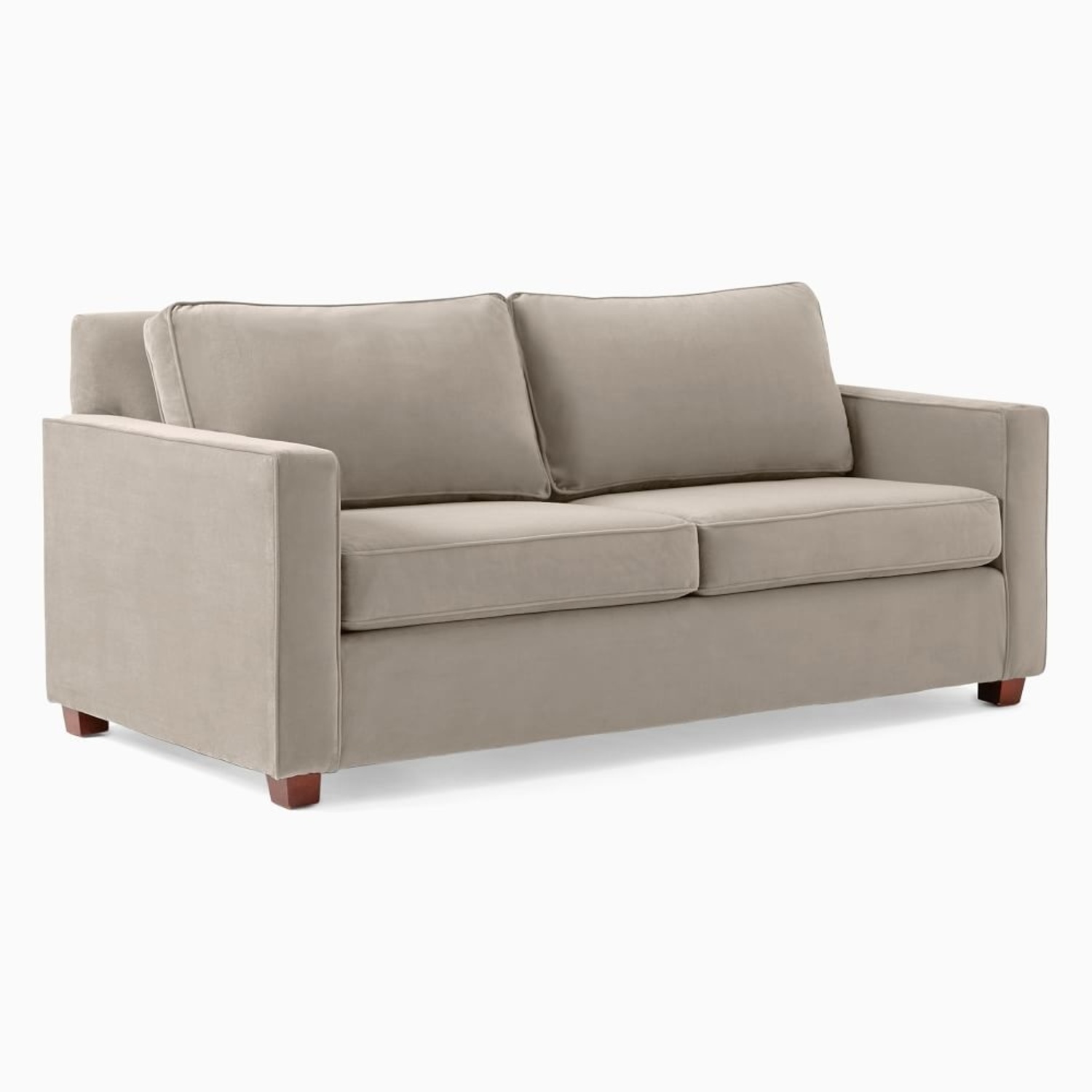 West Elm Henry Light Gray Fabric 2 Seater Sofa - image-4