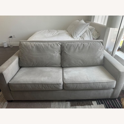Used West Elm Henry Light Gray Fabric 2 Seater Sofa for sale on AptDeco
