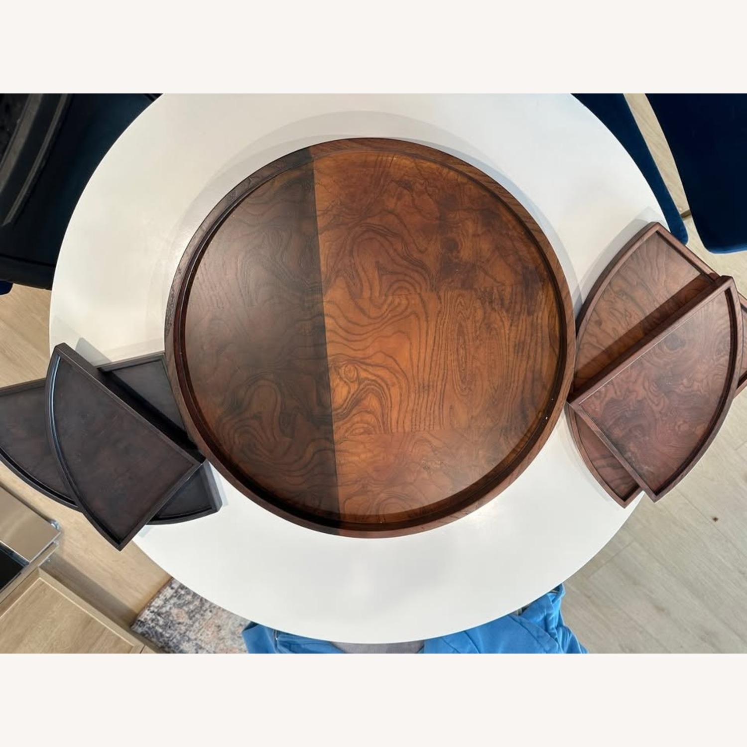 Dwell Studio Dark Brown Wooden Nesting Trays - image-1