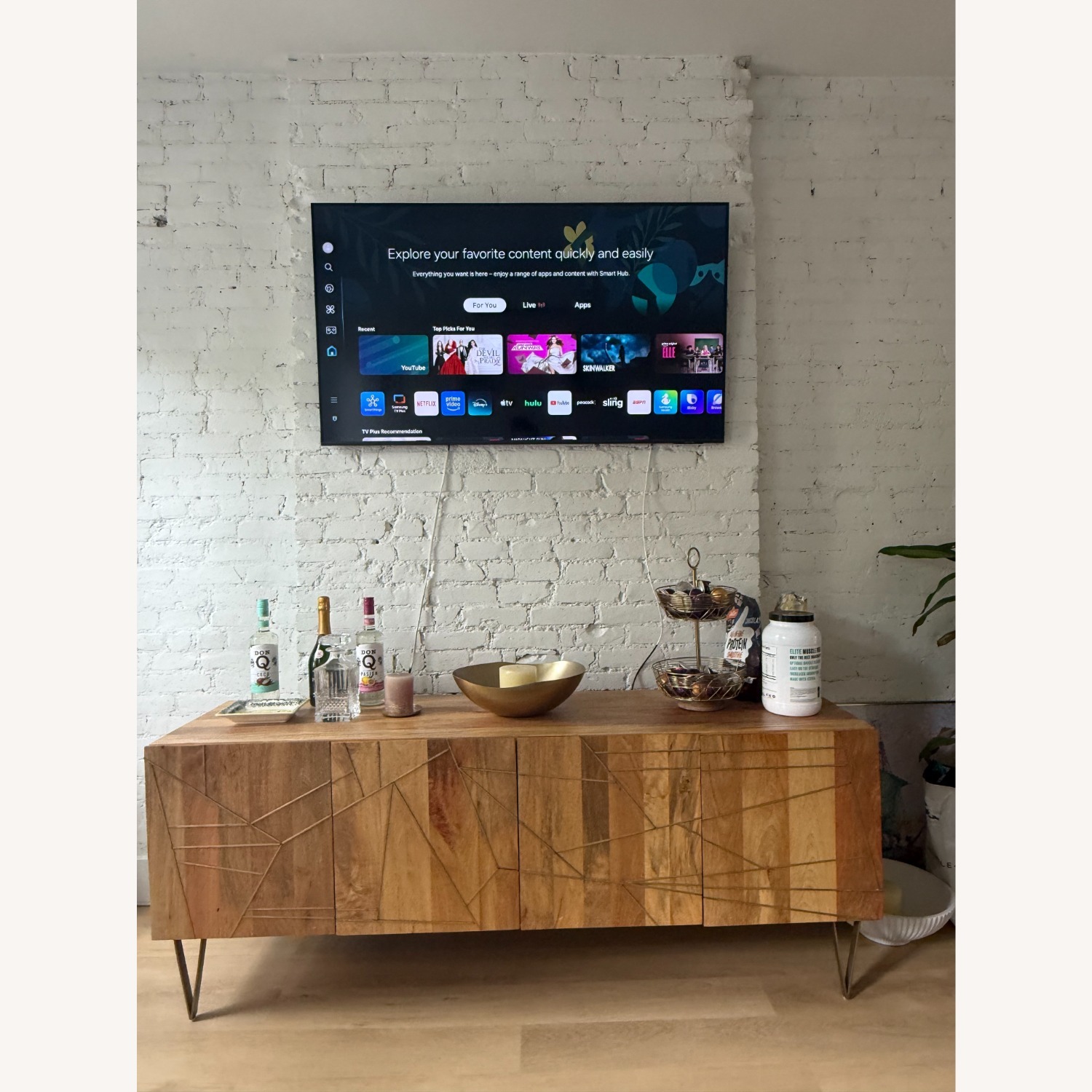 West Elm Roar + Rabbit Geo Inlay Media Console (68") - image-2