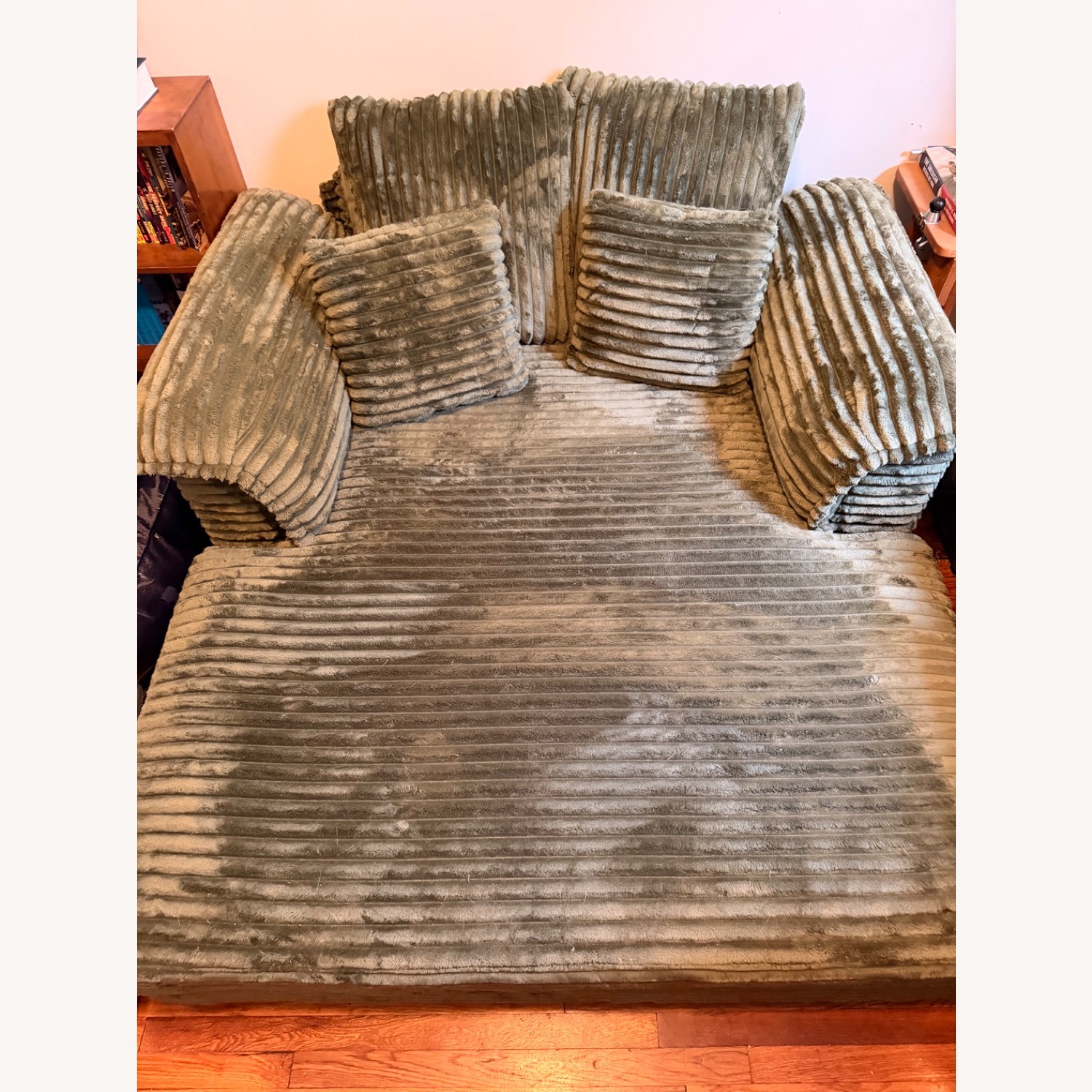 Wayfair Green Fabric Chaise Lounge - image-2