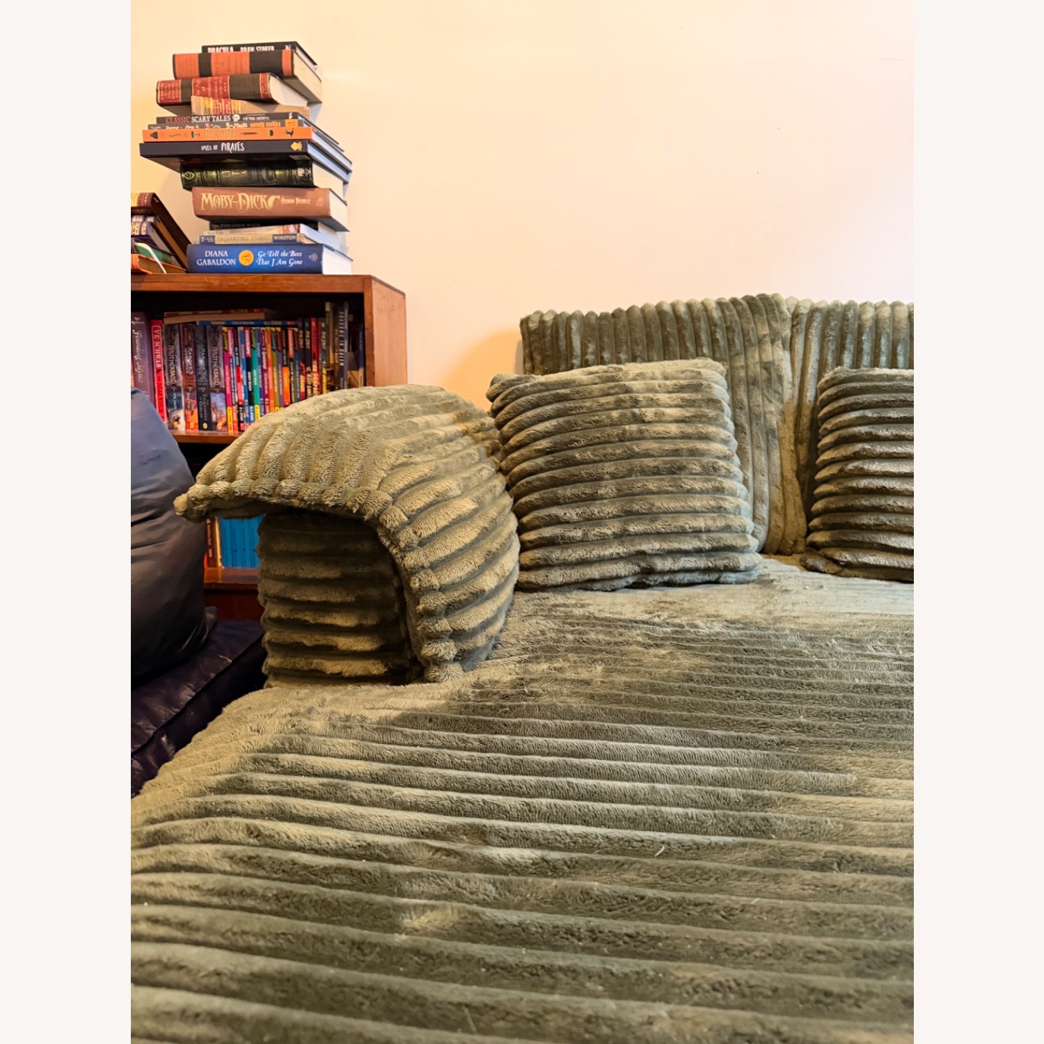 Wayfair Green Fabric Chaise Lounge - image-3