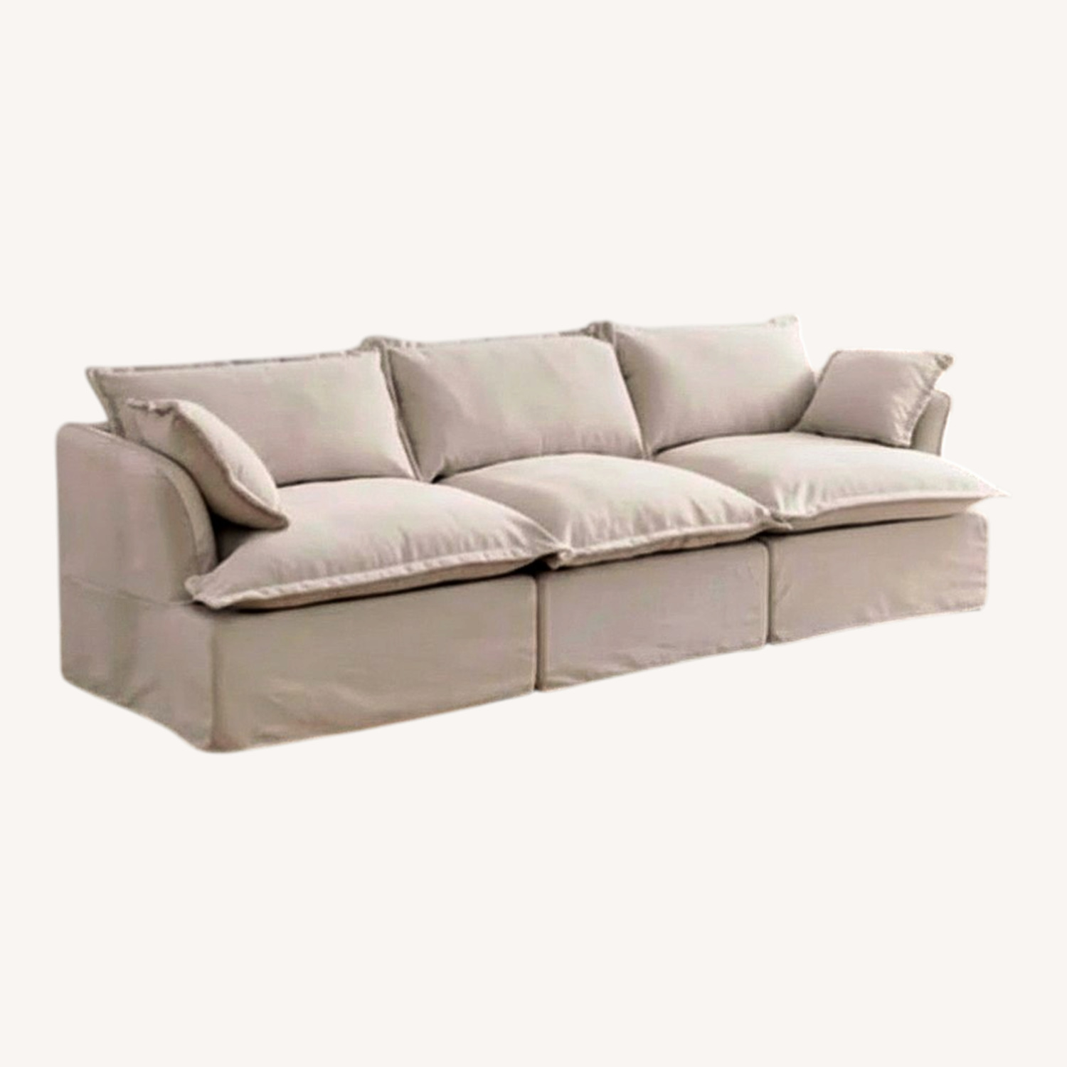 Wayfair Light Gray 3+ Seater Sofa - image-0