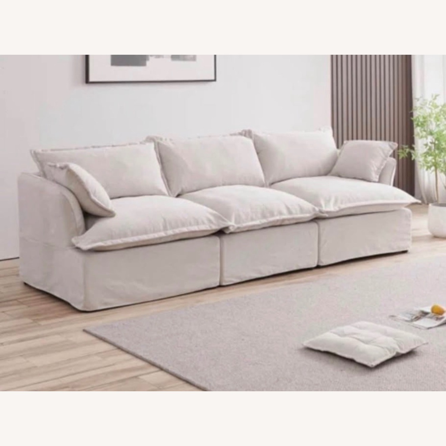 Wayfair Light Gray 3+ Seater Sofa - image-2