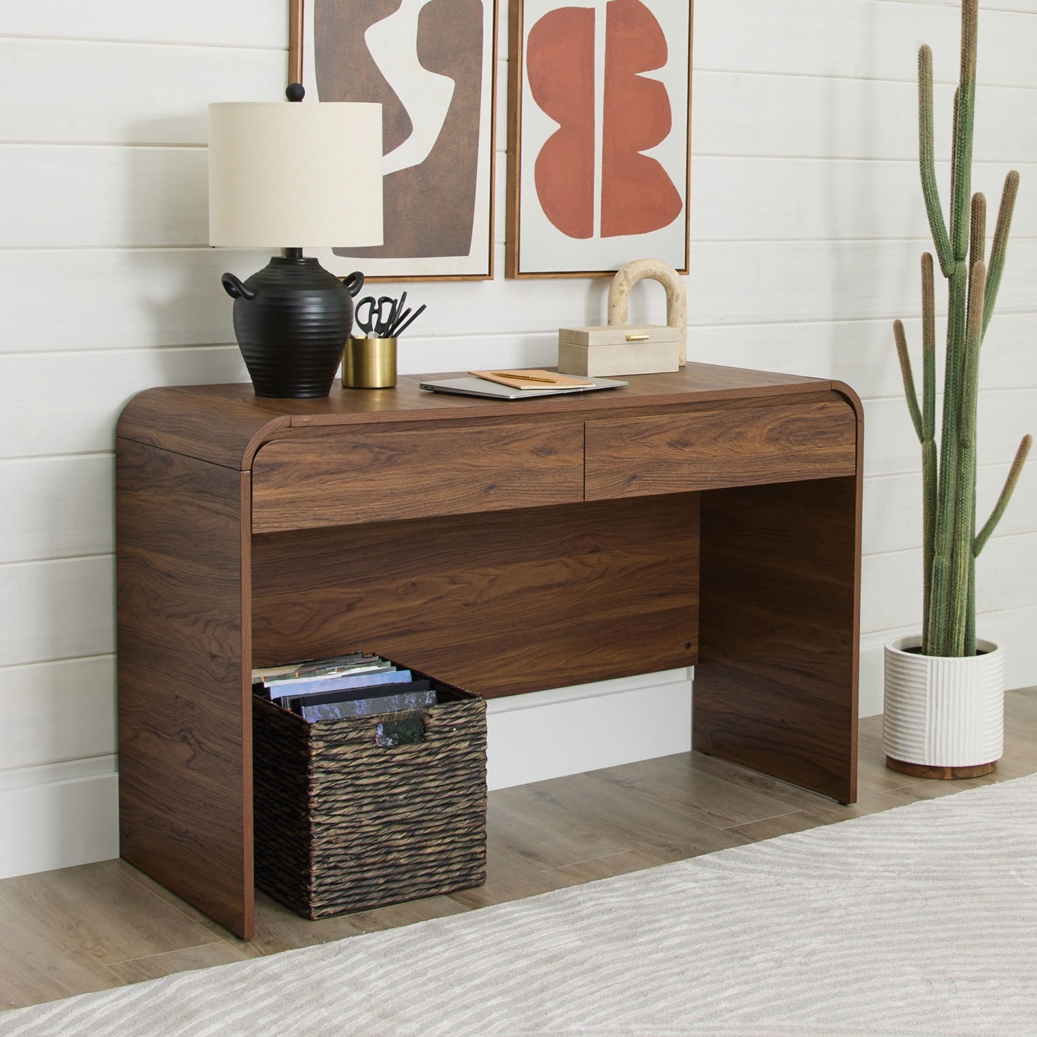 Better Homes and Gardens Juliet Curved Loft Desk - image-7