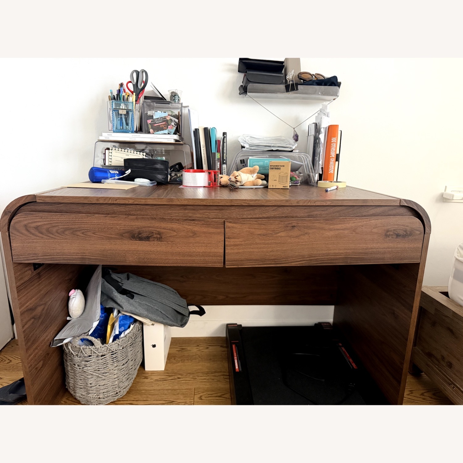 Better Homes and Gardens Juliet Curved Loft Desk - image-1
