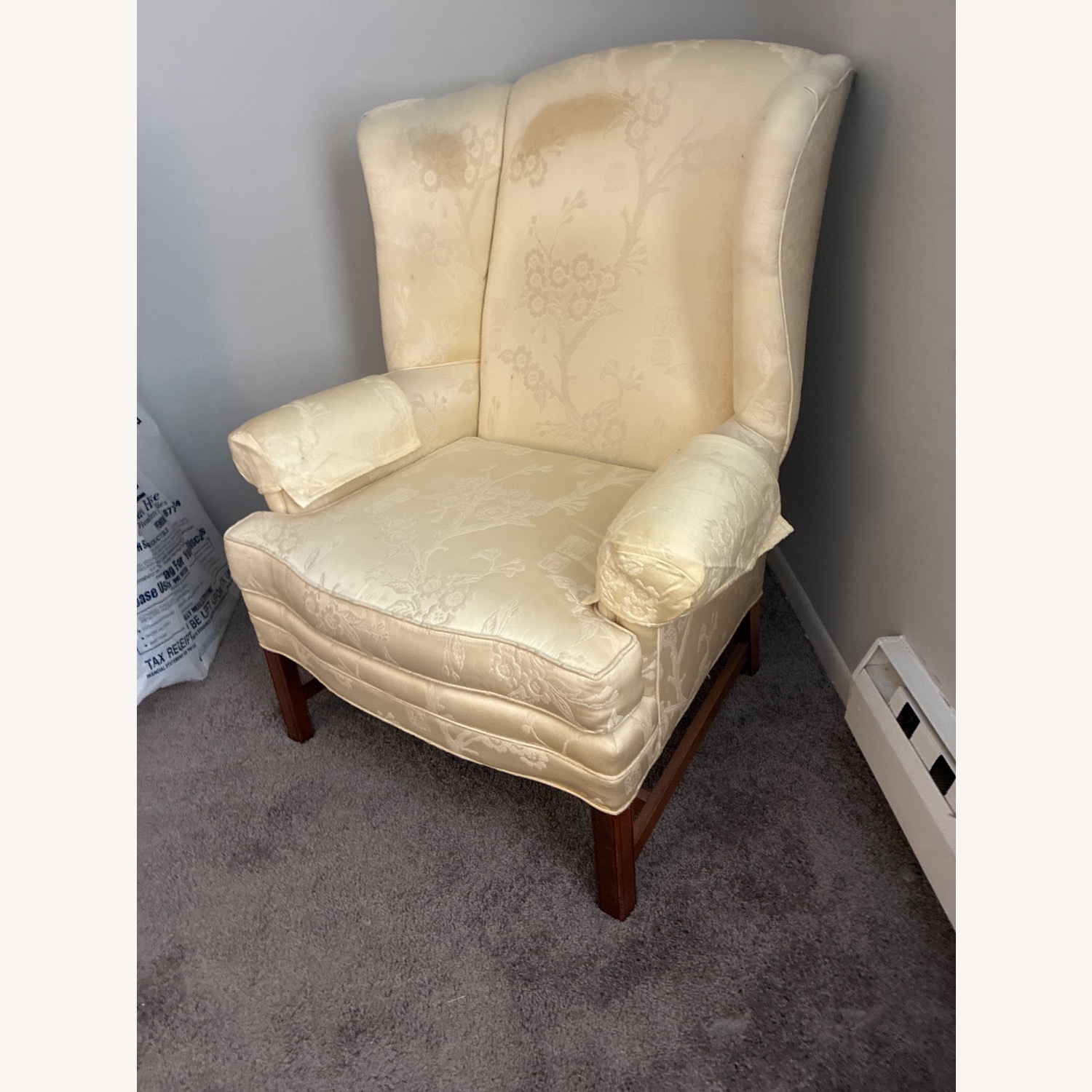 Hitchcock Furniture White Fabric Armchair - image-2