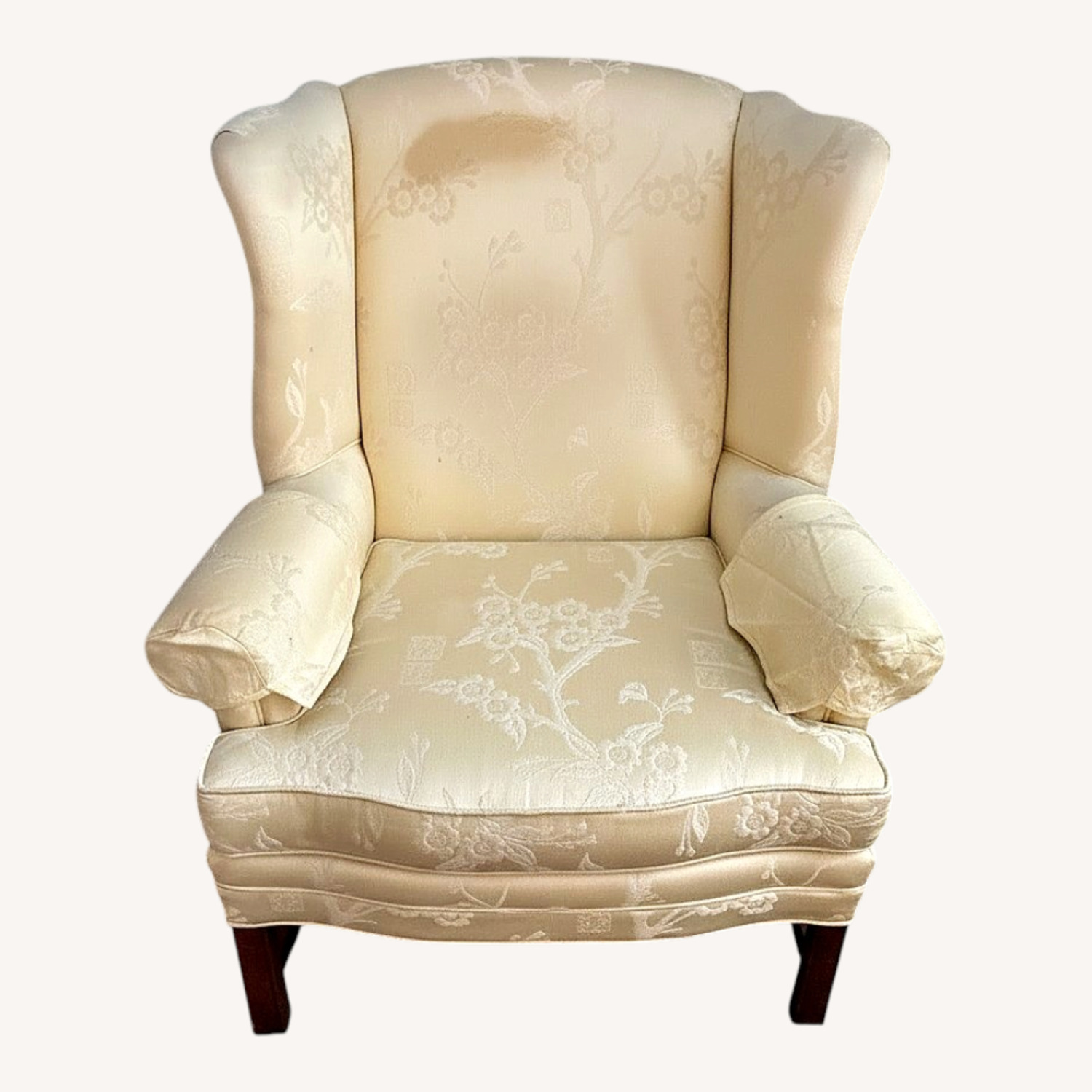 Hitchcock Furniture White Fabric Armchair - image-0