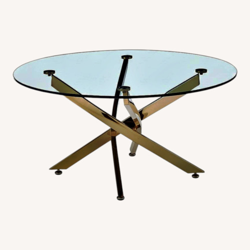 Used Landgraf Glass Circle Coffee Table for sale on AptDeco