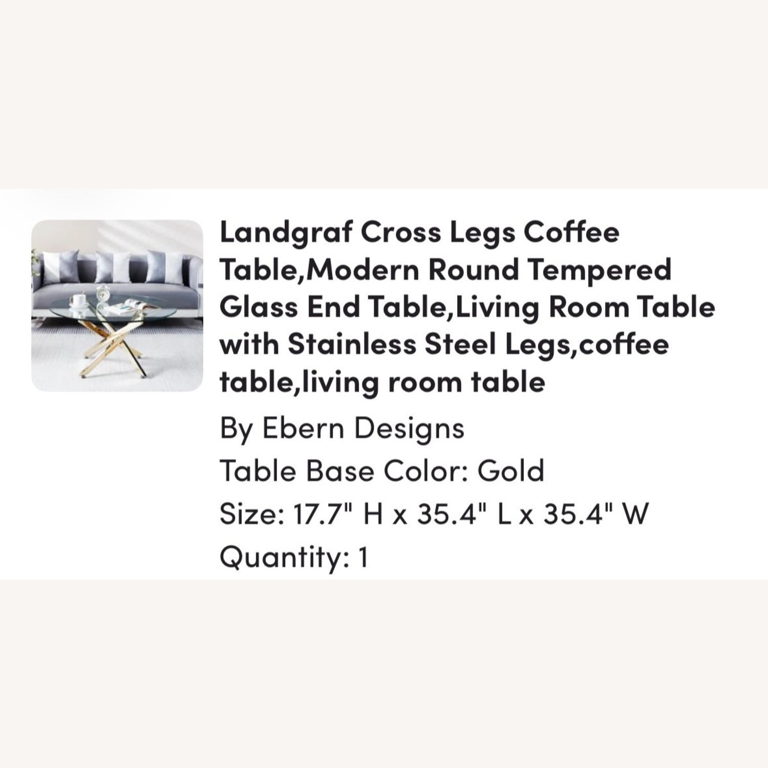 Landgraf Glass Circle Coffee Table - image-6