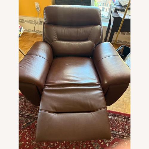 Used Raymour & Flanigan Henrick Leather Recliner for sale on AptDeco
