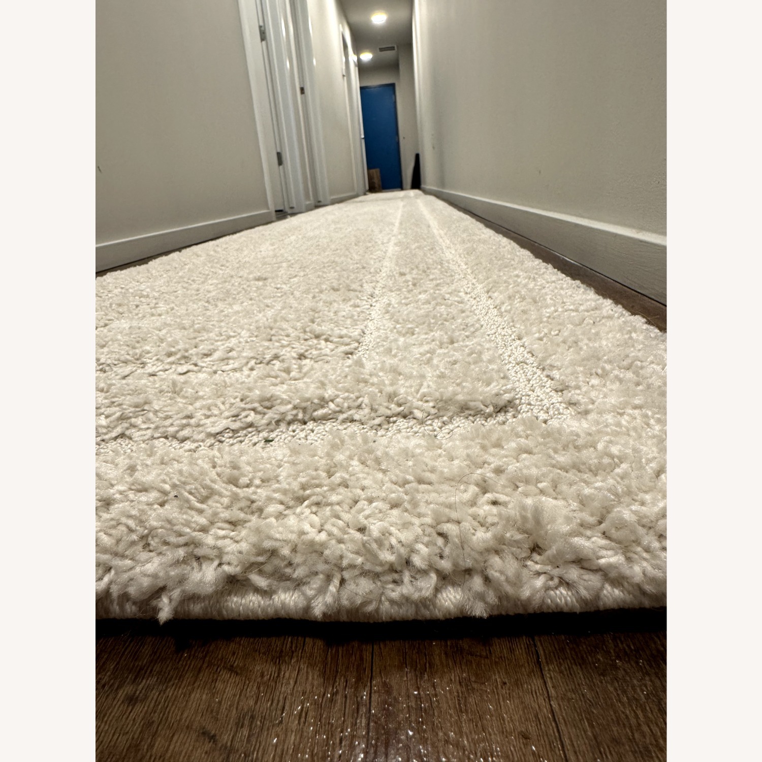 White Runner Rug 2.3' x 11' - image-3