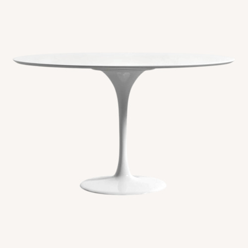 Used Rove Concepts White Lacquer Dining Table for sale on AptDeco