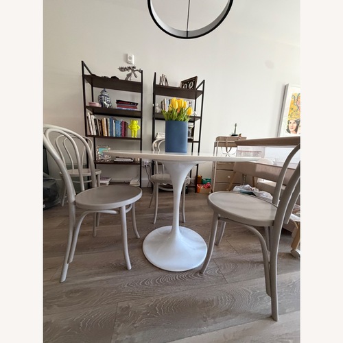 Used Rove Concepts White Lacquer Dining Table for sale on AptDeco