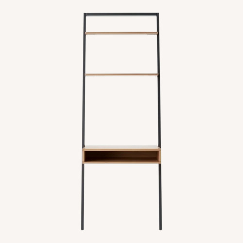 Used West Elm Light Brown Ladder Shelf Wall Desk (28") for sale on AptDeco