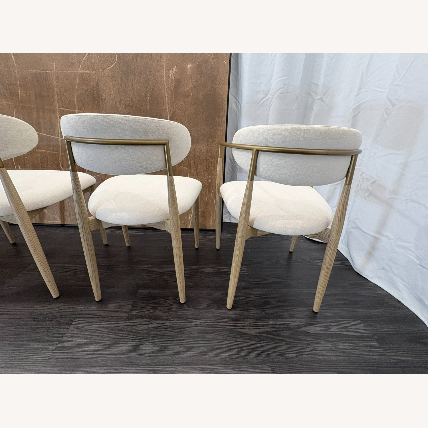 Restoration Hardware Arno Fabric Dining Chairs Complete Set of 6 - image-6