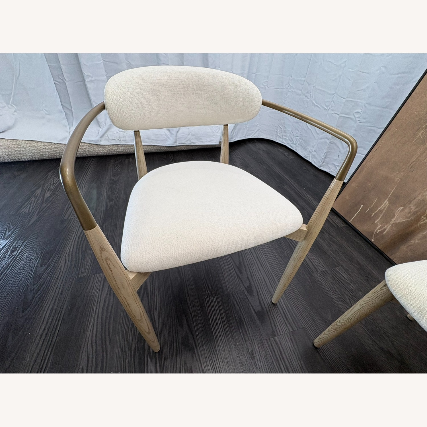 Restoration Hardware Arno Fabric Dining Chairs Complete Set of 6 - image-24