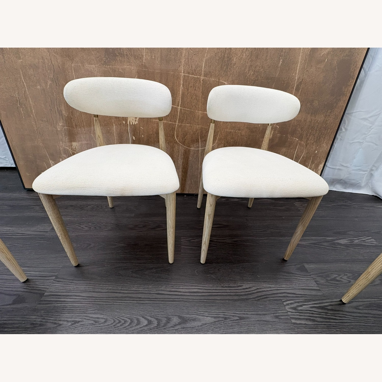 Restoration Hardware Arno Fabric Dining Chairs Complete Set of 6 - image-21