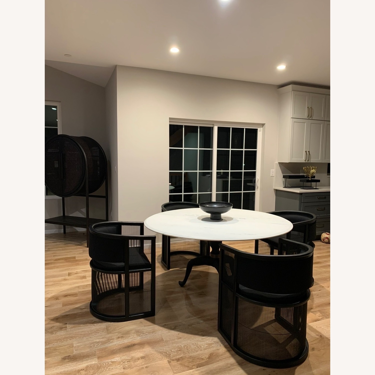 CB2 Reign Large Round Marble Dining Table - image-5