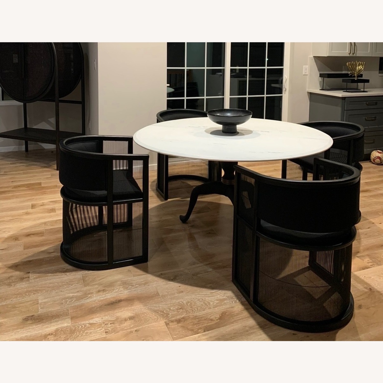 CB2 Reign Large Round Marble Dining Table - image-2