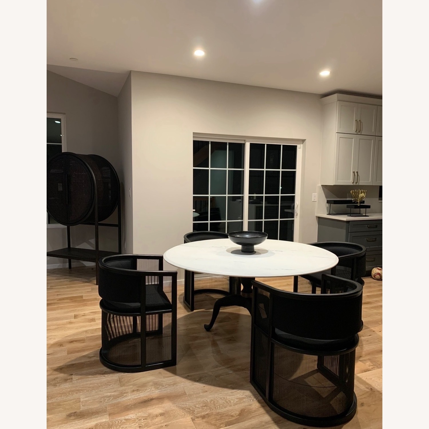 CB2 Reign Large Round Marble Dining Table - image-1