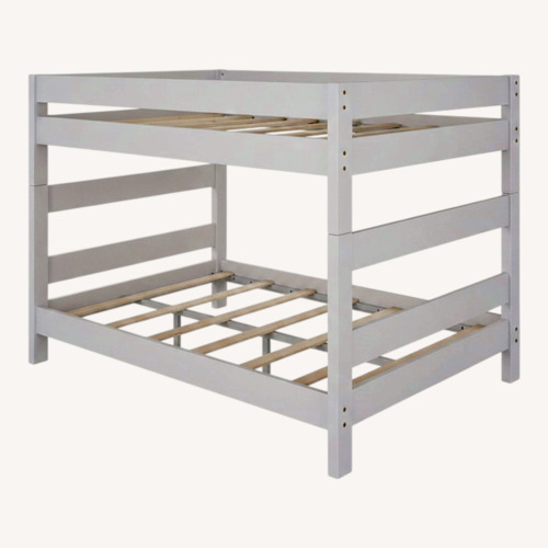 Used Wayfair Viv & Rae White Wood Bunk Bed for sale on AptDeco
