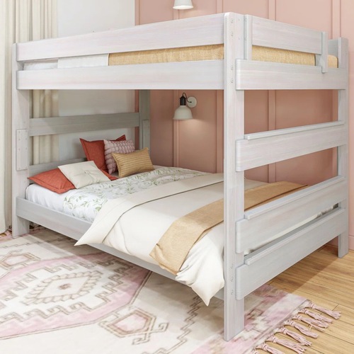 Used Wayfair Viv & Rae White Wood Bunk Bed for sale on AptDeco