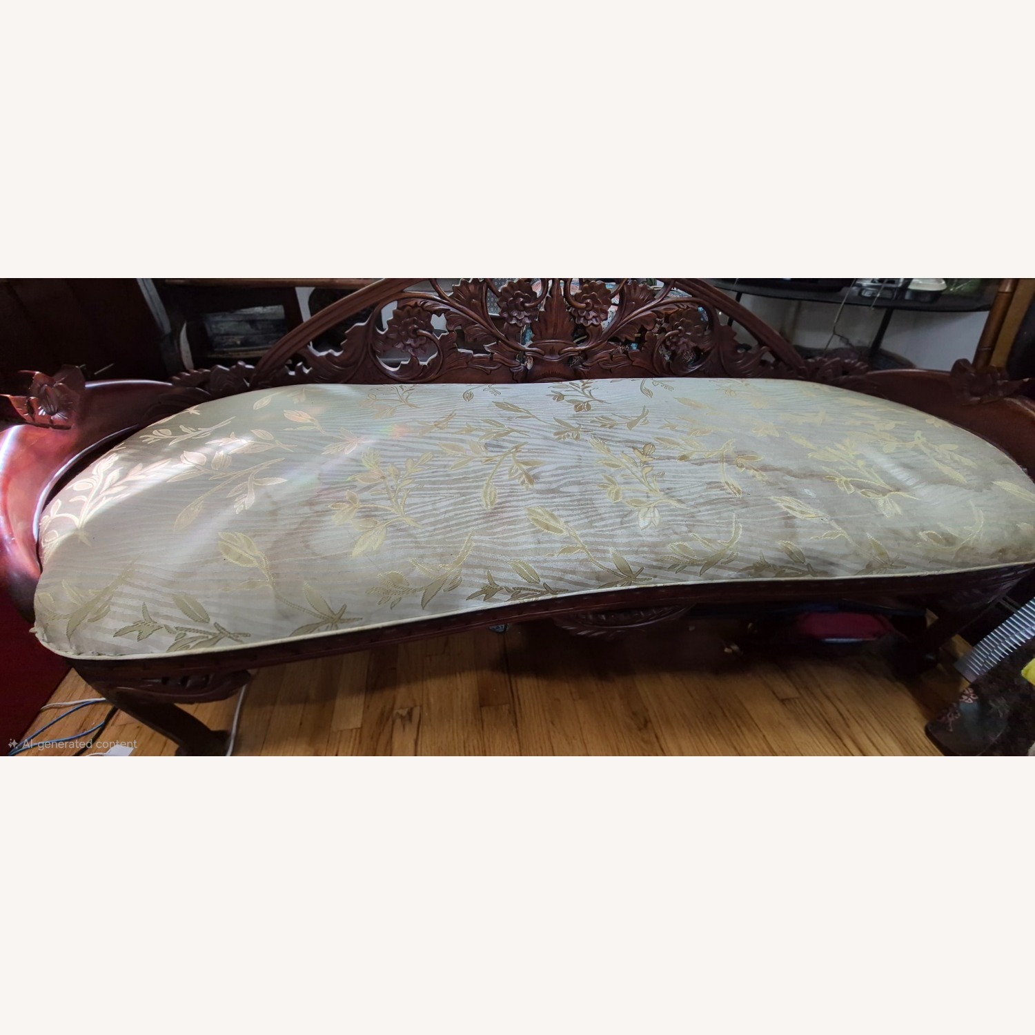 Vintage/Antique Finds Dark Brown 3+ Seater Sofa - image-7