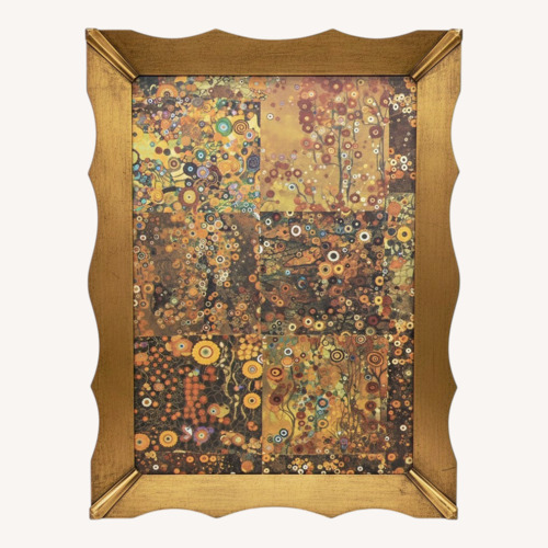 Used Vintage Mirror W Gustav Klimt Art Wrap for sale on AptDeco